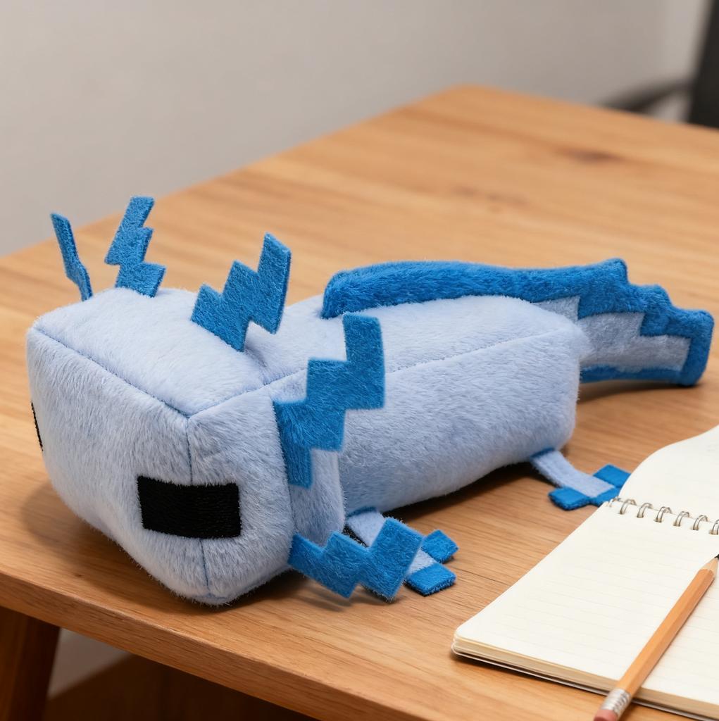 Axolotl Plüschtier Niedliche Tiere Weiche Stofftierpuppe Cartoonfigur Plüschtiere Kinder Erwachsene Plüschtier Gamer Geschenk Heimdekoration