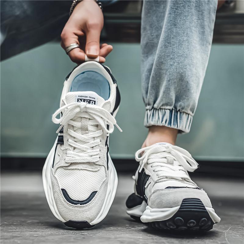 Мужская противоскользящая износостойкая модная повседневная и спортивная обувь с сеткой — фото 18