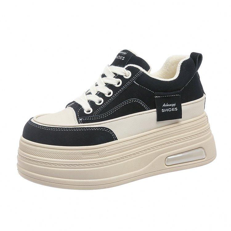 

Новые женские туфли для миниатюрных женщин, увеличивающие рост, спортивная повседневная обувь, винтажные универсальные модные туфли из парусины 35