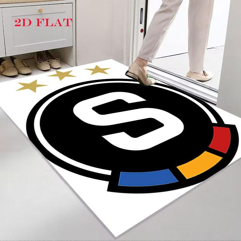 Tappeto AC Sparta Praha per Soggiorno Camera da Letto Casa Decorazione Divano, Tappetino Antiscivolo per Giochi Bambini