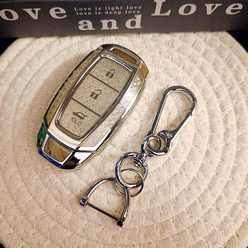 White Diamond Tpu For Hyundai Kona I30 Ix35 Solaris Azera Elantra Grandeur Ig Smart Remote Car Key Case Cover Fob Holder