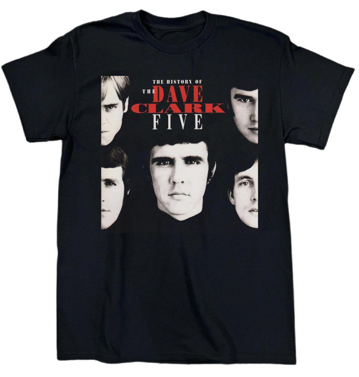 NEW History of the Dave Clark Five Heavy Cotton Black T Shirt S-5XL TR734 M