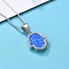 New Simple ins Platinum Palm White Diamond Necklace Daily Versatile Personalized Necklace