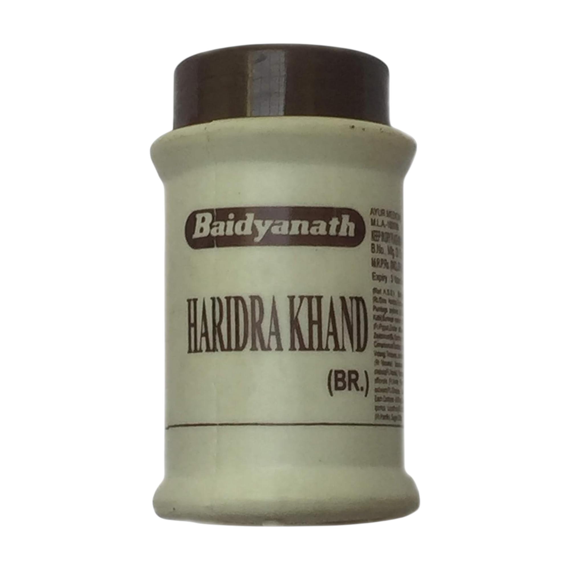 

Baidyanath Jhansi Haridra Khand Ayurvedic Powder 100 Gm Natural Herbal Health Support Unisex Pack