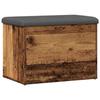 VidaXL Banc de rangement vieux bois 62x42x45 cm bois d'ingénierie, banc, banc à chaussures, siège de couloir 857615