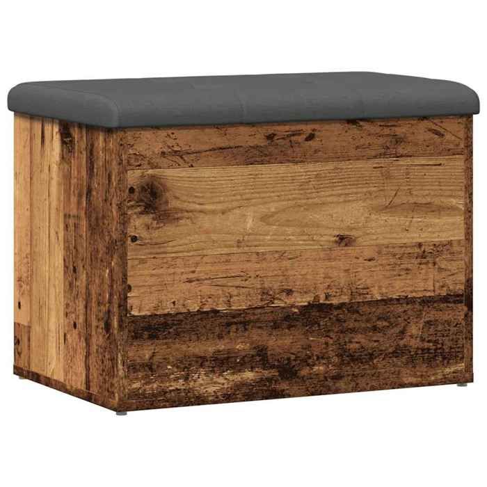 VidaXL Banc de rangement vieux bois 62x42x45 cm bois d'ingénierie, banc, banc à chaussures, siège de couloir 857615