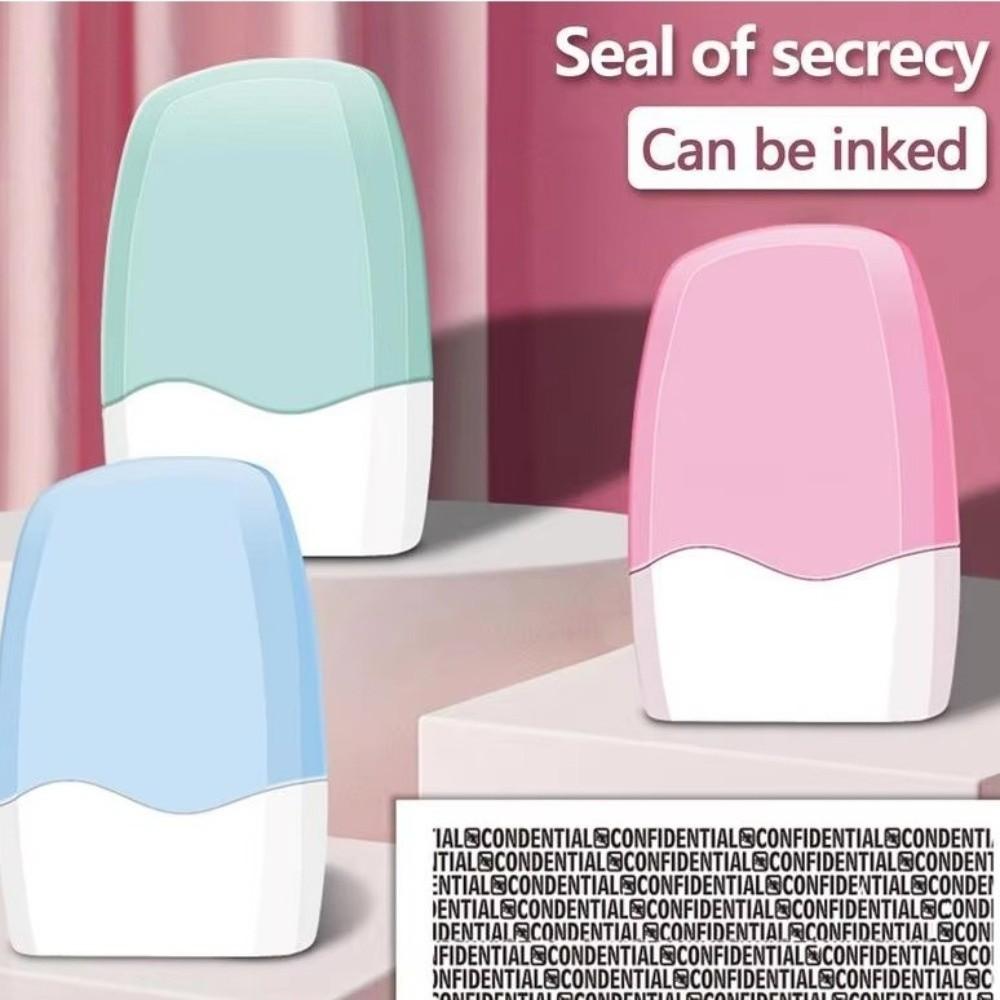 Plastic Identity Protection Roller Stamp Reusable Manual Confidential Blocker  Tax Documents