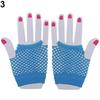 Lady Elastic Dance Costume Dance Party Fingerless Fishnet Mesh Hollow Gloves