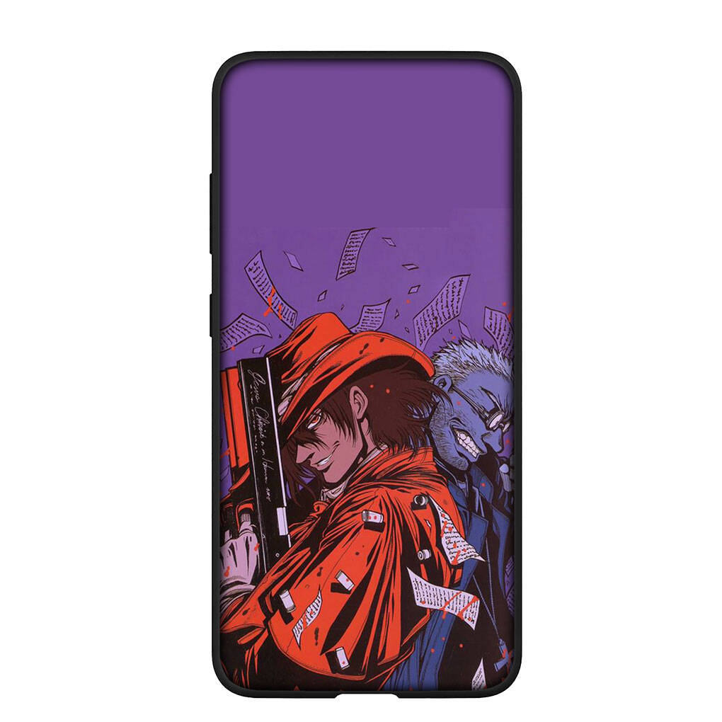 Phone Case for iPhone 17 16 15 Plus XR 16E Huawei P30 P20 Lite Redmi Note 14 12 11 13 Pro Max OPPO A60 A80 A40 A18 A38 Cartoon Hellsing Alucard Cover