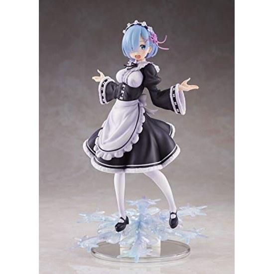 Taito ReZero Winter Maid Rem Colorful Anime PVC Figure Artist Masterpiece Height 20.32 Cm