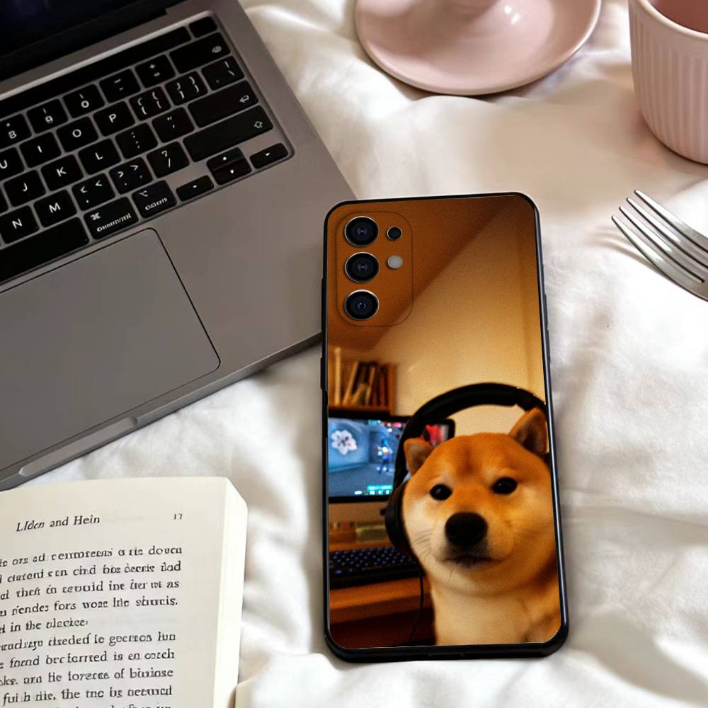 couple love pattern Phone Case For Samsung S25,24,23,22,30,21,10,9,Ultra,Plus,Lite,FE,4,5 G Soft Black Case
