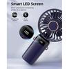 Koonie Portable Handheld Fan, Battery Operated Fan with Base, 8