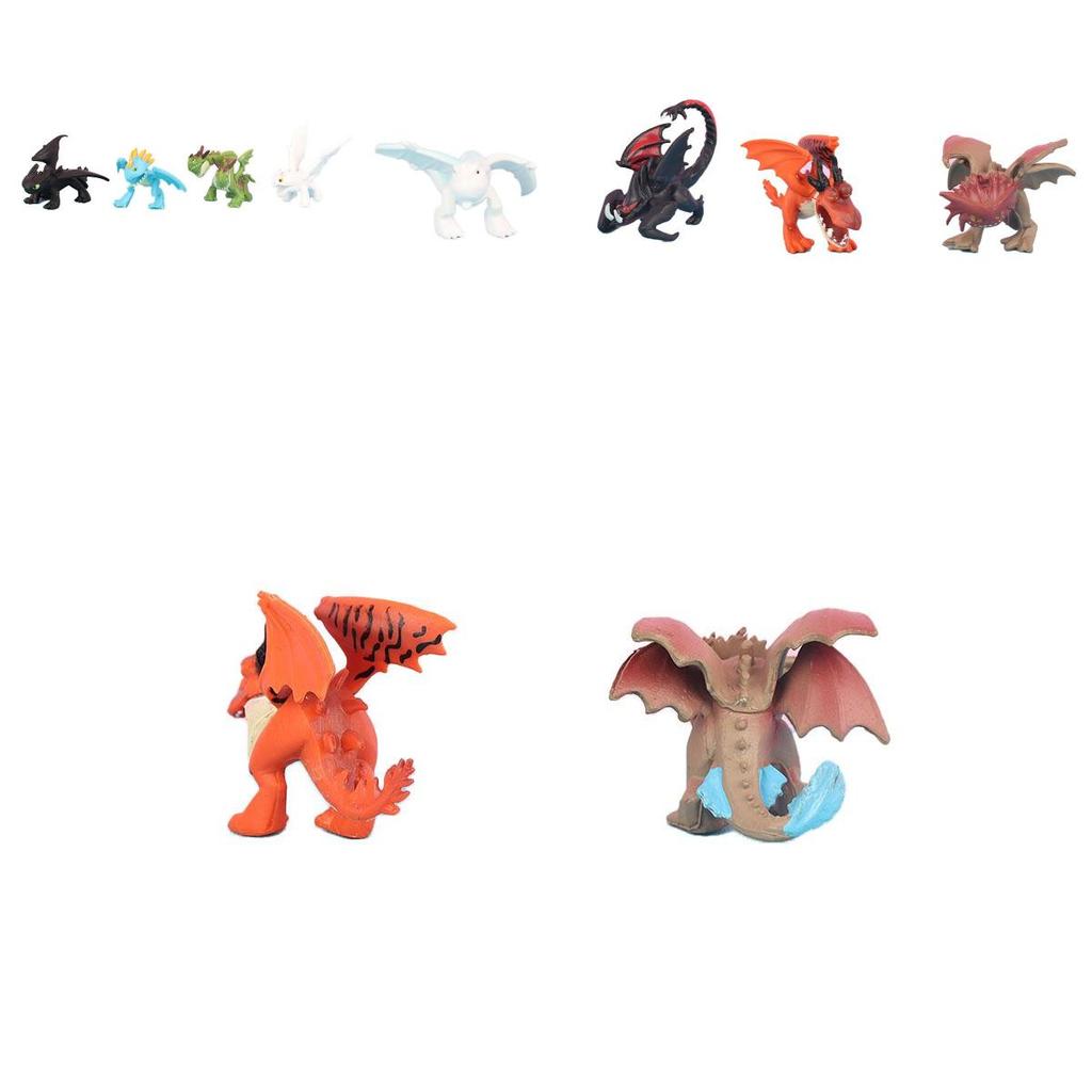 Dreamworks Dragons Figuren Sammlung Mini Ohnezahn Set für Kinder und Drachentrainer ab 4 Jahren