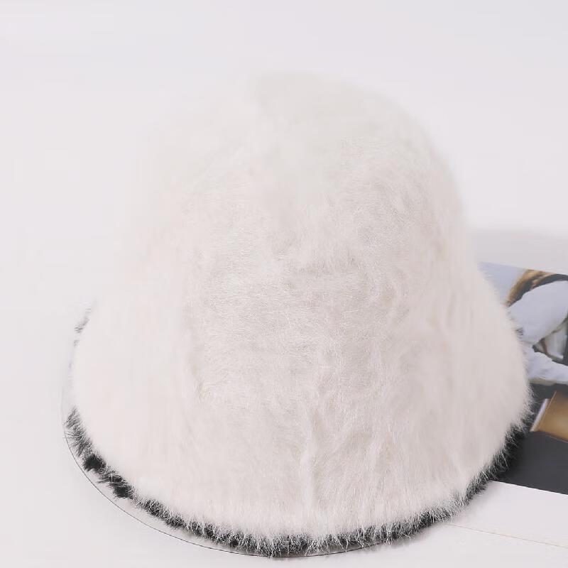JIAOXIU Women s Winter Plush Bucket Hat One Size
