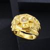 Luxury Synthetic Zirconia Men's Bold Fashion Engagement Ring Wedding Band Casual Party Accessory Father's Day Birthday Gifts