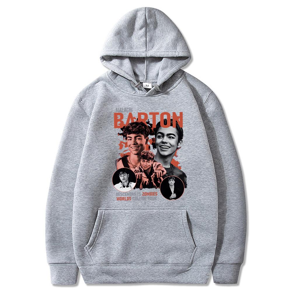 Malachi Barton Hoodie Zombies Descendants Worlds Collide Tour Hooded Sweatshirt Malachi Burton Victor Shirt Retro Hiphop Hoodies