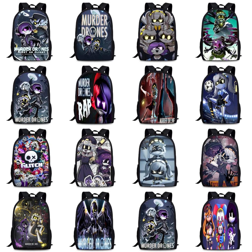 Murder Drones Anime Backpack Oxford Spacious School Bags For Children Gifts