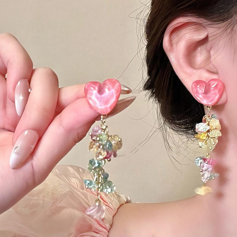 Summer Colorful Unique Dopamine Design Drop Dangle Earrings For Women Fashion Jewelry Accessories