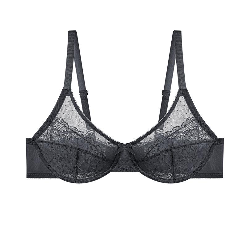 Francúzska sieťovaná push-up podprsenka pre plnoštíhle ženy - Sexy, jemná a s kosticami