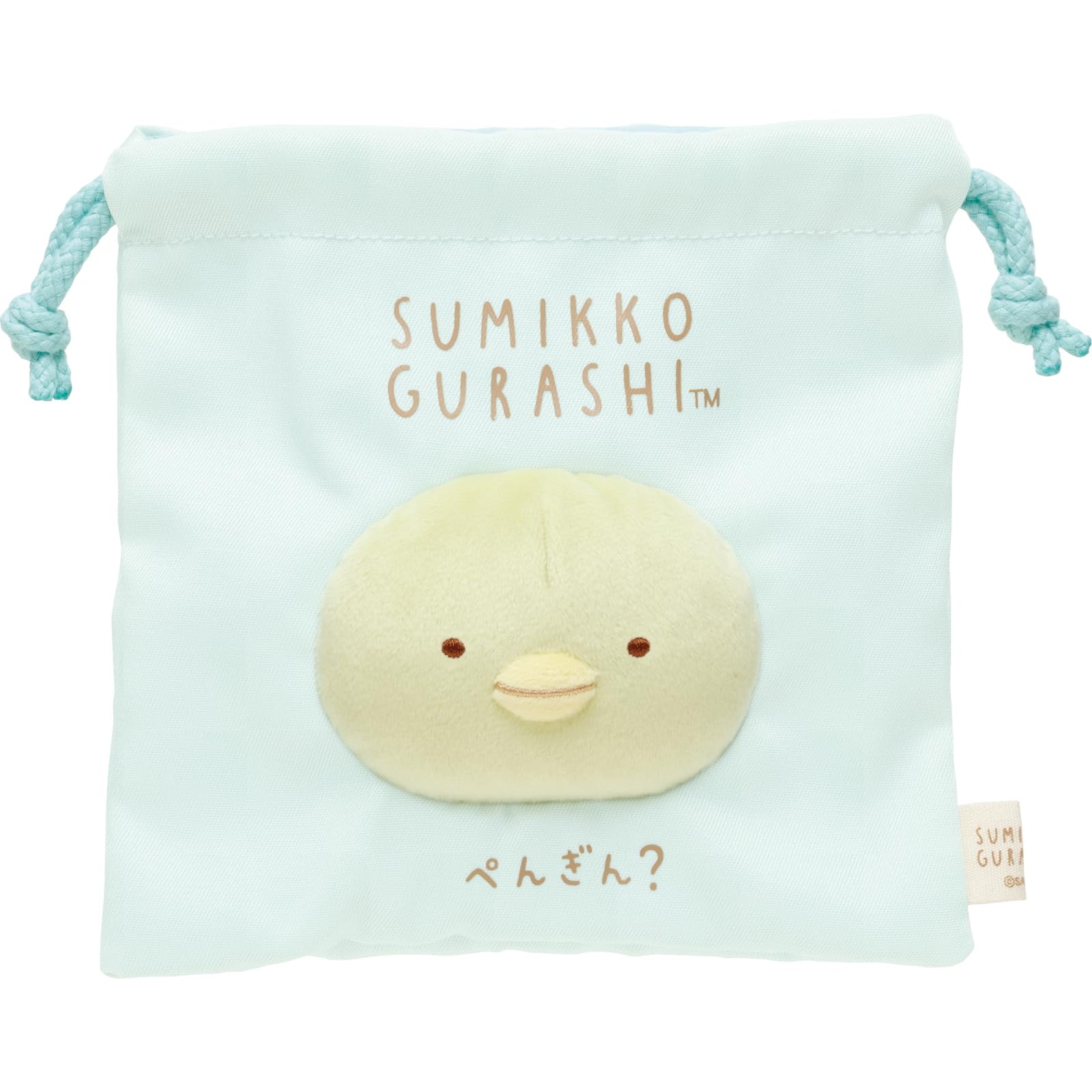 Сумка-мешок со шнурком Sumikkogurashi Face CA50602 San-X Пингвин?
