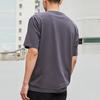 Li Ning Spor Moda Serisi Logo Baskılı Yuvarlak Yaka Günlük Spor Tişört Kısa Kollu Düşük Omuzlu Tişört Erkek Üstler Siyah-Çam Yeşili-Gri AHSR543-8