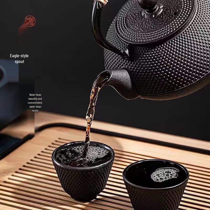 Thickened Cast Iron Teapot with Stainless Steel Infuser