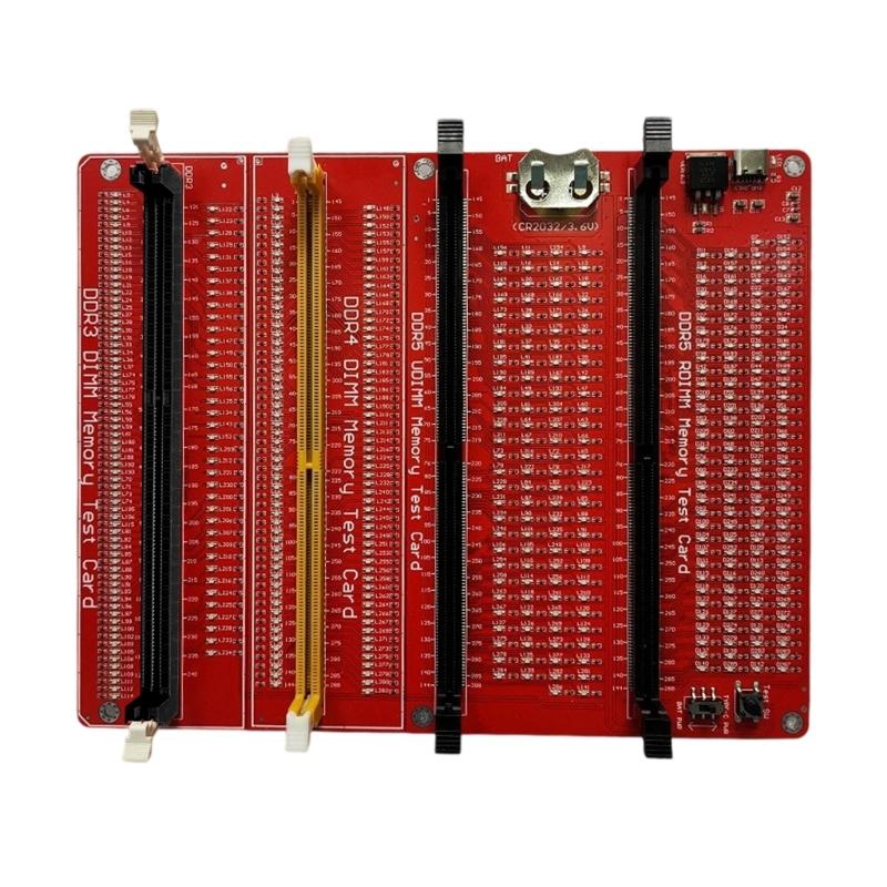 Universal RAMs Diagnostic Card For DDR3 DDR4 DDR5 UDIMM RDIMM Memory Module With Two Power Supply Option