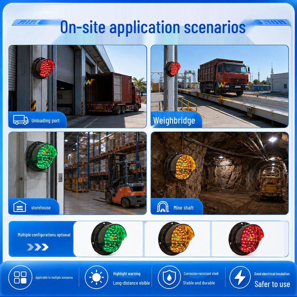 Vehicle-Mounted Weighbridge Traffic Signal: 12V/24V Indicator for Car Wash & Parking Spaces