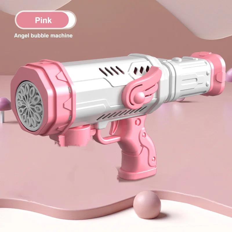 12 Hole Children'S Bubble Gun Outdoor Toys Full Automatic Water Electric Bubble Maker Machine Soap Blowing Toys Game Party Gifts
