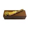 Brass, Copper Boatswain Whistle with Wood Box Bosun Call Pipe Nautical Maritime Sailor Whistle
