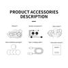 Kebidumei Y10 Bluetooth 5.3 Motorcycle Helmet Headset Waterproof 2000Mah Voice Assistant For Moto Earphone Motorbike Headphone