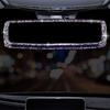 Shiny Crystal Car Rearview Mirror Decor Full Rhinestone Car Styling Accessories Car Interior
