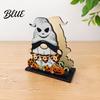 Halloween Napkin Holder Wooden Holder Ghost Pumpkin Decorative Tabletop Tissue Dispenser Desktop Paper Storage Organizer for Holiday Dinner