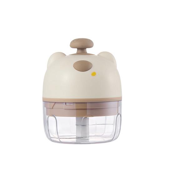 Electric Garlic Chopper with Stainless Steel Blades Mini Food Processor for Mincing Purees Portable Kitchen Gadget for Home Camping Travel