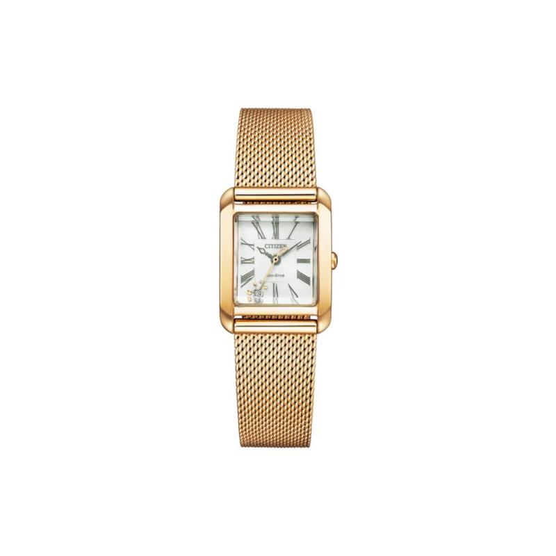 CITIZEN 50 meters waterproof solar Quartz 21.5mm women s watch white dial EW5593-81D