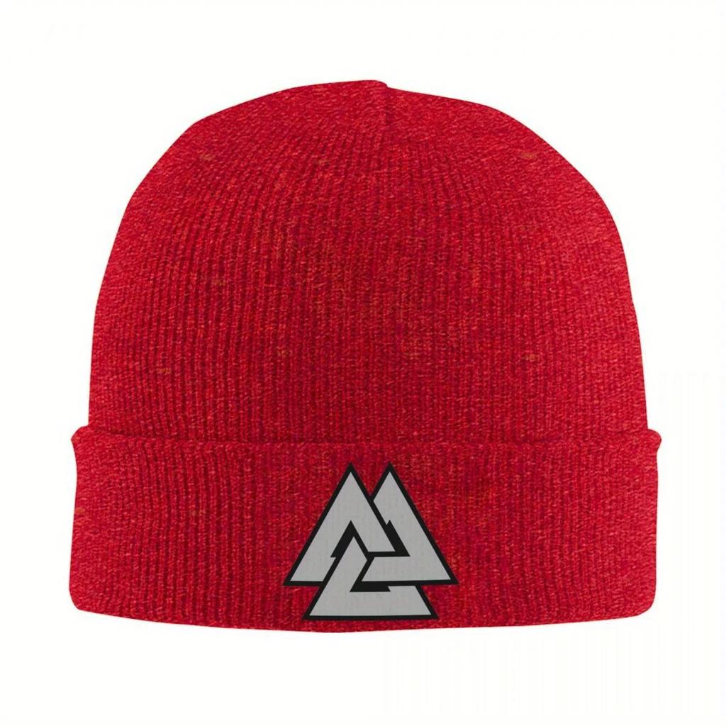 Valknut Norse Hat Autumn Winter Skullies Beanies Warm Cap FeUnisex Unisex Skullcap