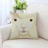 Cute Cartoon Alpaca Pillowcase Car Ornaments Office Living Room Sofa Home Pillowcase