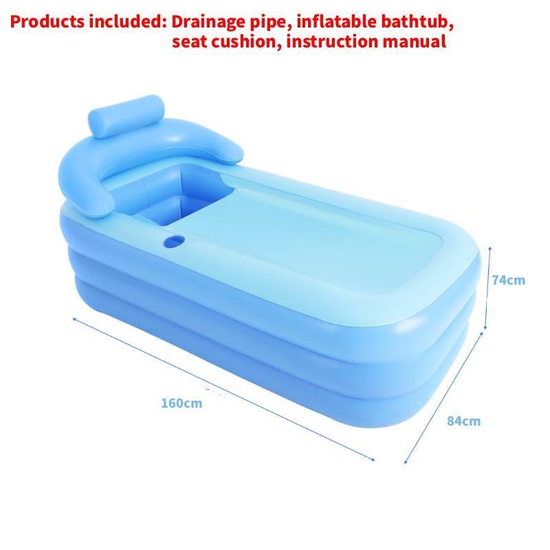 Collapsible Inflatable Bathtub For Adults Home Spa Relaxation