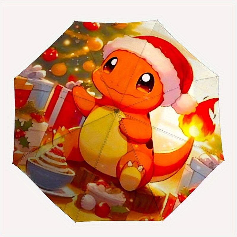 

Christmas Charmander Pokémon Automatic Umbrella with Folding feature - Travel Umbrella, Perfect Gift for Birthday, Christmas a0827017