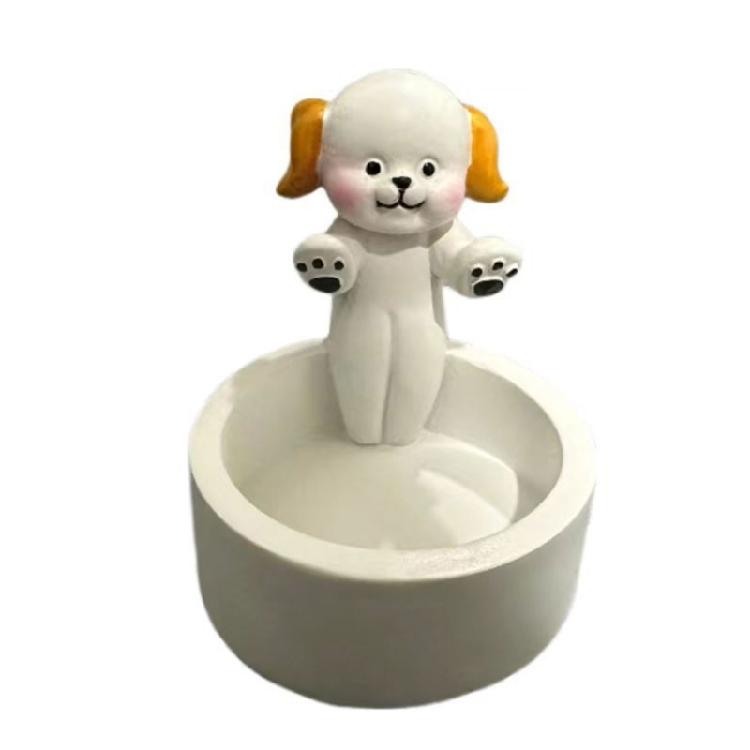 Wärmende Pfoten Kerzenhalter Geschenk für Hundeliebhaber Cartoon Hase Hund Kerzenhalter
