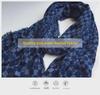 2023 New Women's Japanese Batik Navy Blue Polka Dot & Star Double-Layer Jacquard Scarf Shawl