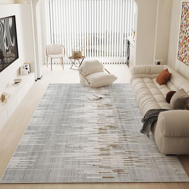 Modern Minimalist Washable Area Rug Living Room Bedroom Sofa Coffee Table Non-Slip Soft Plush Floor Mat