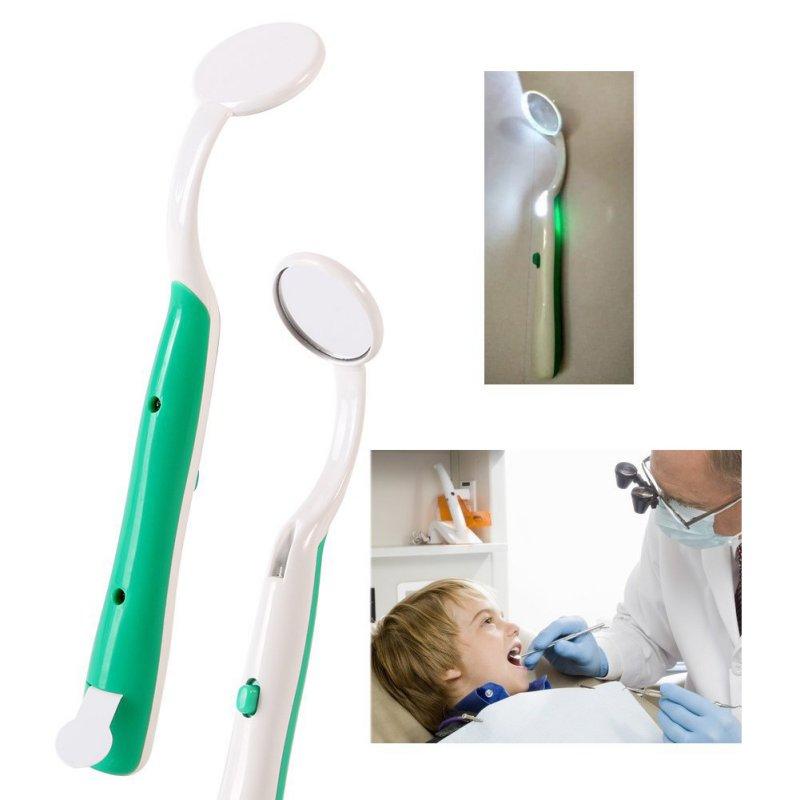 Oral Mirror Health Care Durable Dental Mouth Mirror with LED Light 1pcs