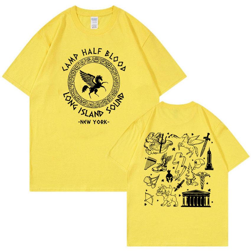 Camp Half Blood Percy Jackson T Shirt Long Island Sound Print Graphic Tshirts Men Women Casual Fashion Oversized Cotton Tshirt