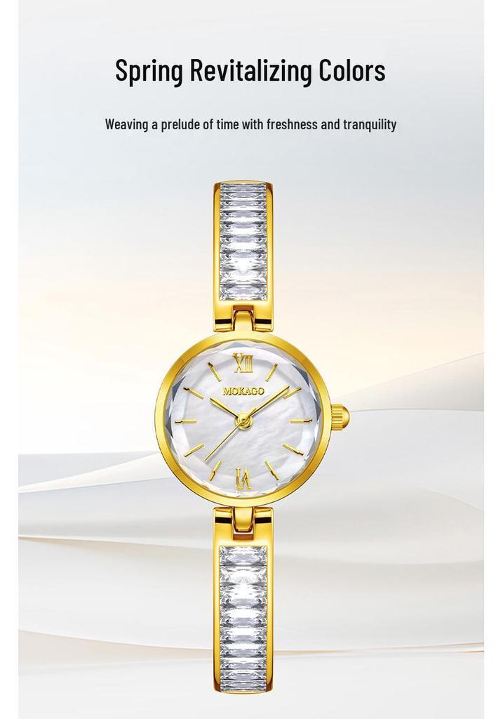 MOKAGO Quartz Women's Luxury Lightweight Waterproof Bracelet Watch - Exquisite and Versatile Design
