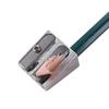 Metal Silver Pens Cutter Tool Office Sharpener Double Hole Pencil Sharpener Pencil Sharpener
