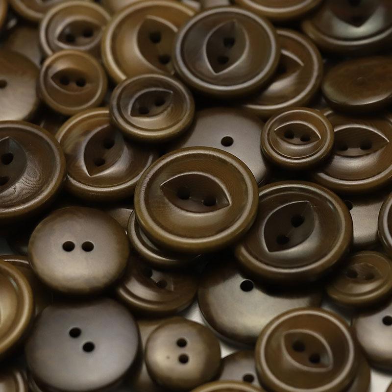 5Pcs Two-Eye Fruit Material Button Knitted Cardigan Sweater Jacket Button Suit Coat Clothing Decorative Button