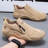 Men's Trendy Side-Zip Casual Work Boots with Thick Soles - Slip-On Outdoor Sports Shoes for All Seasons