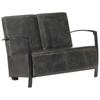 Day and Night - Day and Night 2 Seater Sofa Antique Gray Genuine Leather