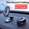 1080 Support de téléphone magnétique pour voiture Support magnétique pour Smartphone Support de téléphone portable pliable dans la voiture pour